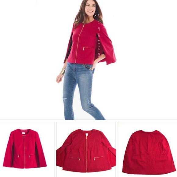 CHICOS CAPE BLAZER JACKET - Picture 8 of 8